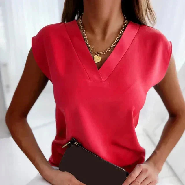 Dames mouwloos shirt