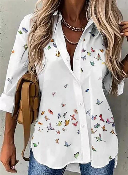 Lou - Elegante Dames Blouse met Print