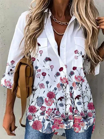 Lou - Elegante Dames Blouse met Print