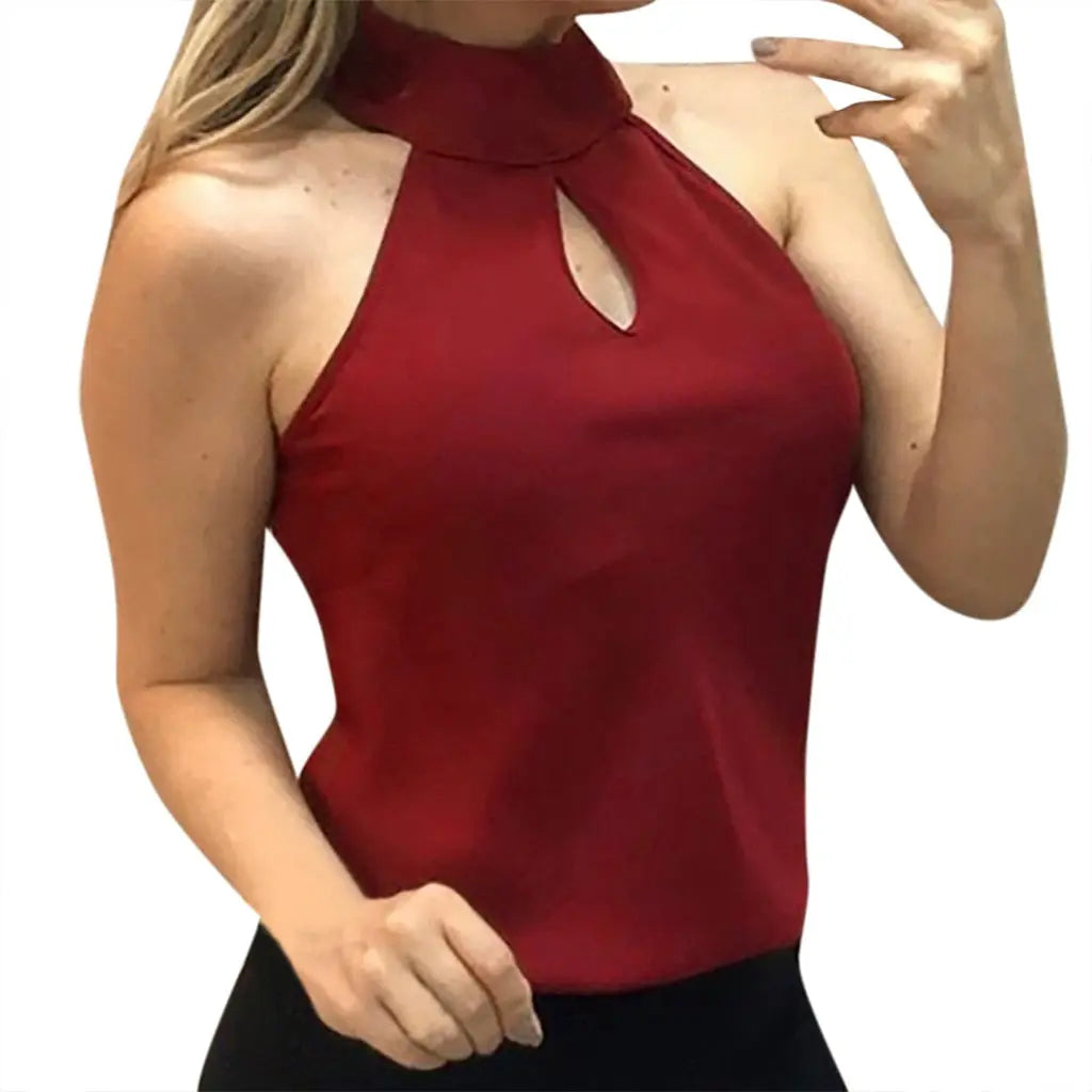 Lauren - Halternek Top voor Dames - Elegant & Veelzijdig