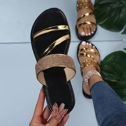 Luisa - Luxe Sandalen met Platte Hak