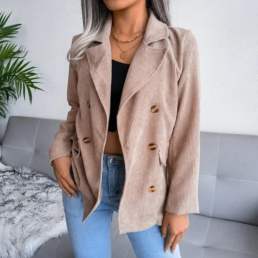 Corduroy blazer met dubbele knopen - Martha