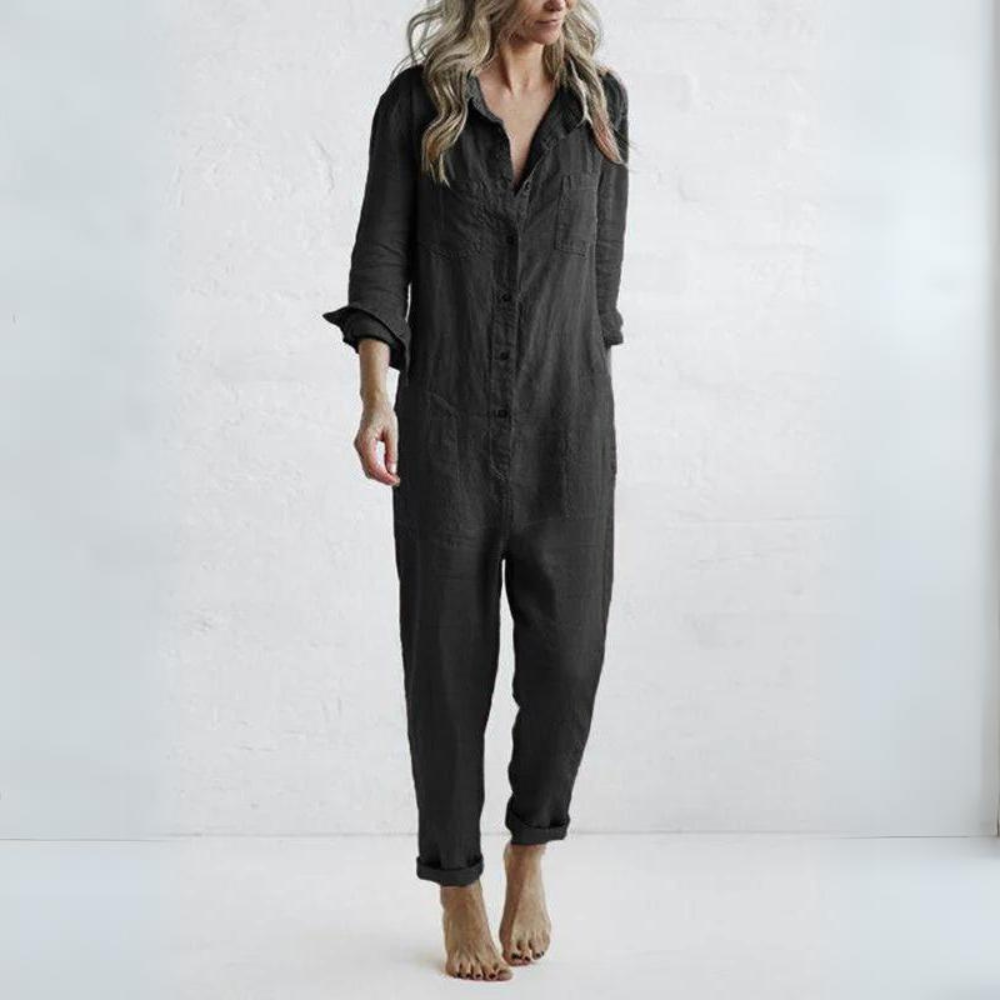 Magnolia - Elegante Lange Mouwen Jumpsuit