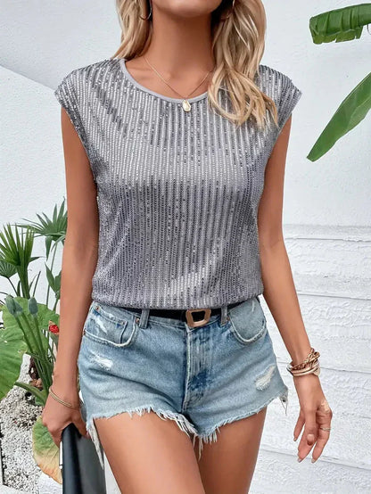 Glinsterende blouse voor dames