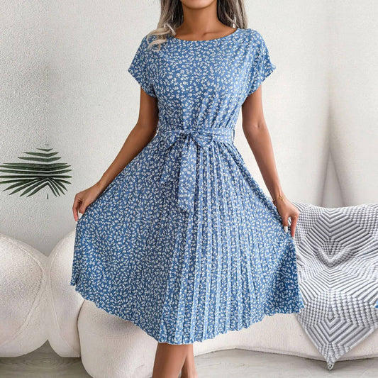 Dames casual zomerjurk met ontspannen print