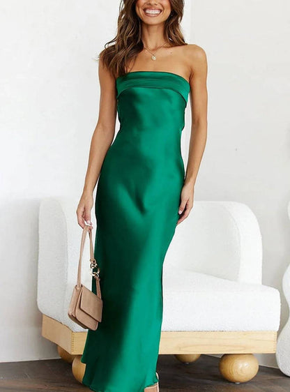 Merritt Strapless maxi jurk