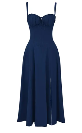 Mirea Medium gebloemde strapless jurk