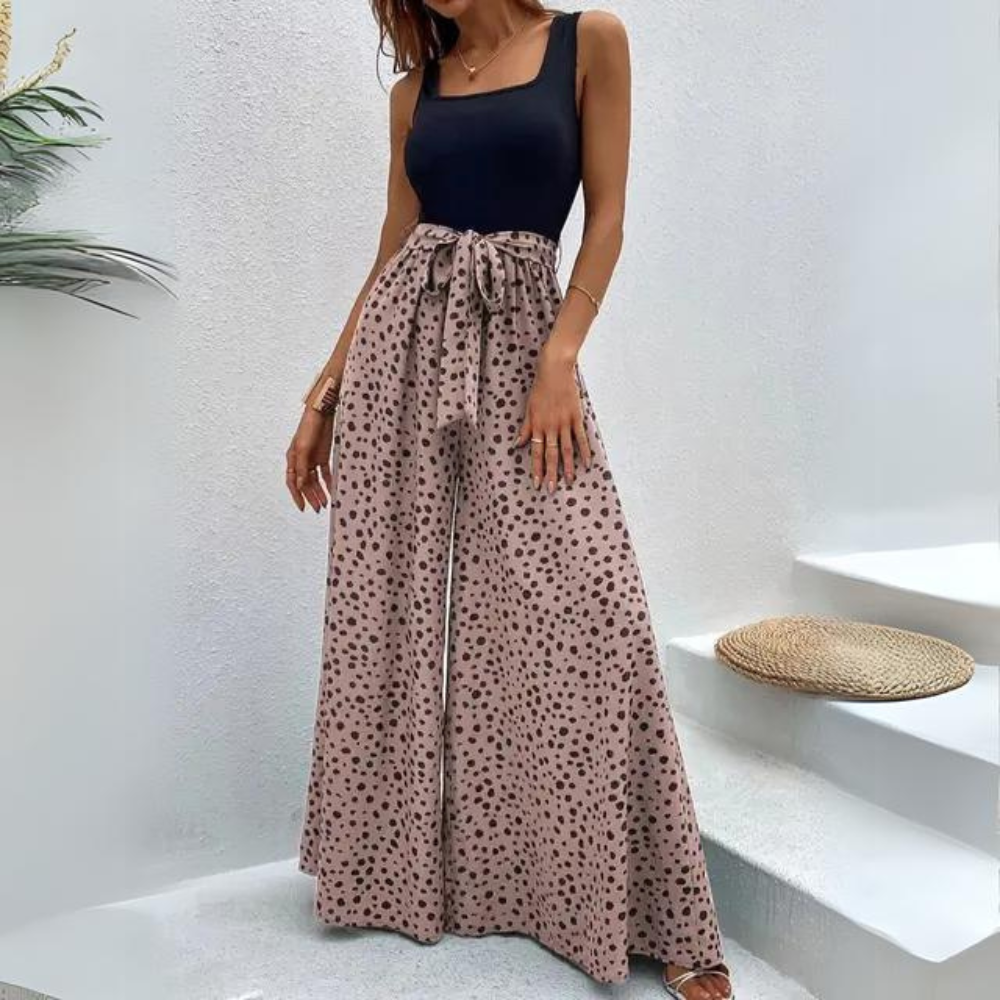 Francesca - Elegante Polka Dot Jumpsuit