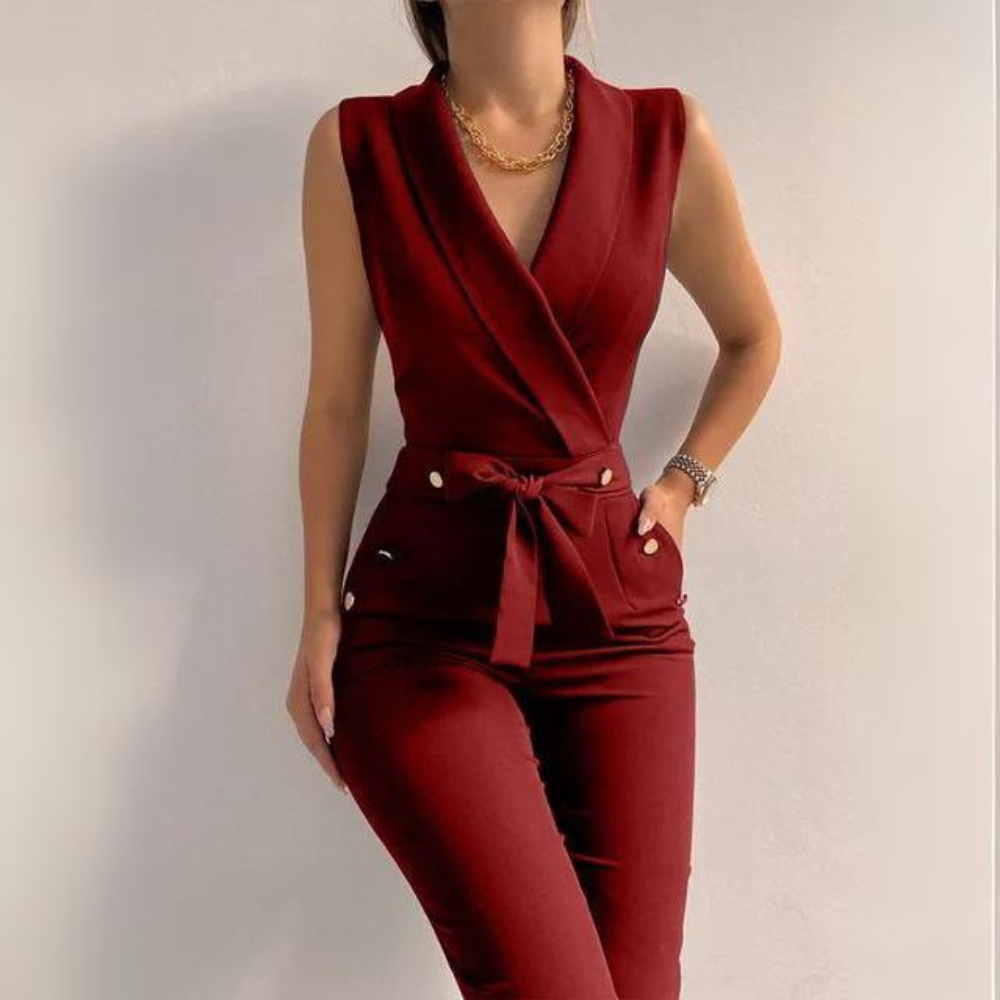 Sienna - Sexy Jumpsuit met Stoffen Riem