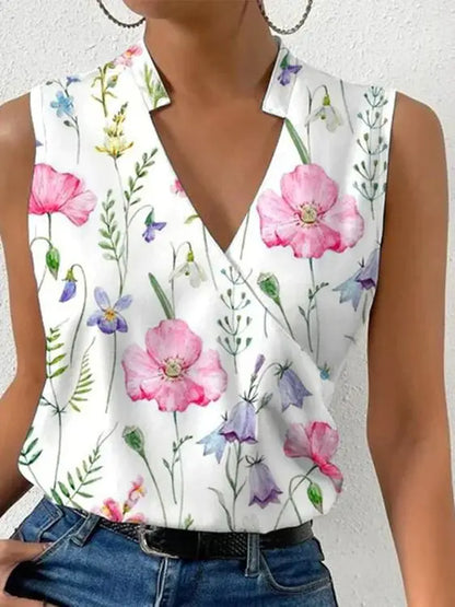 Constance - Gelaagde Wikkelblouse met V-hals