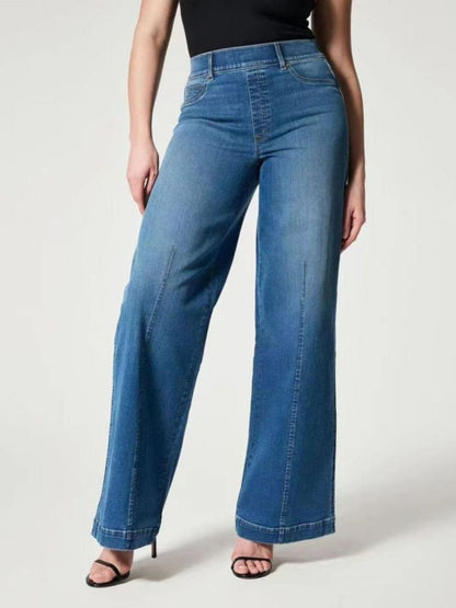 Pull-on jeans met wijde pijpen - Neri