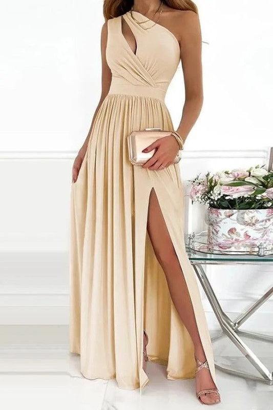 Nelsa Elegante avondjurk met één schouder van Novella