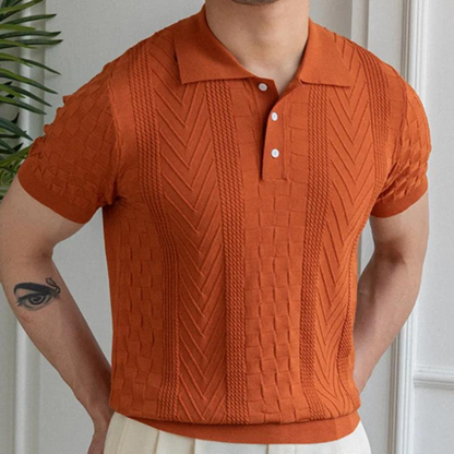 Dante | Luxe Jacquard Poloshirt voor Heren