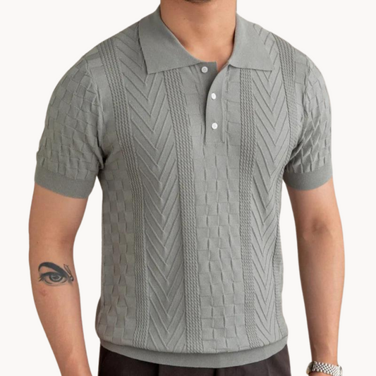 Dante | Luxe Jacquard Poloshirt voor Heren