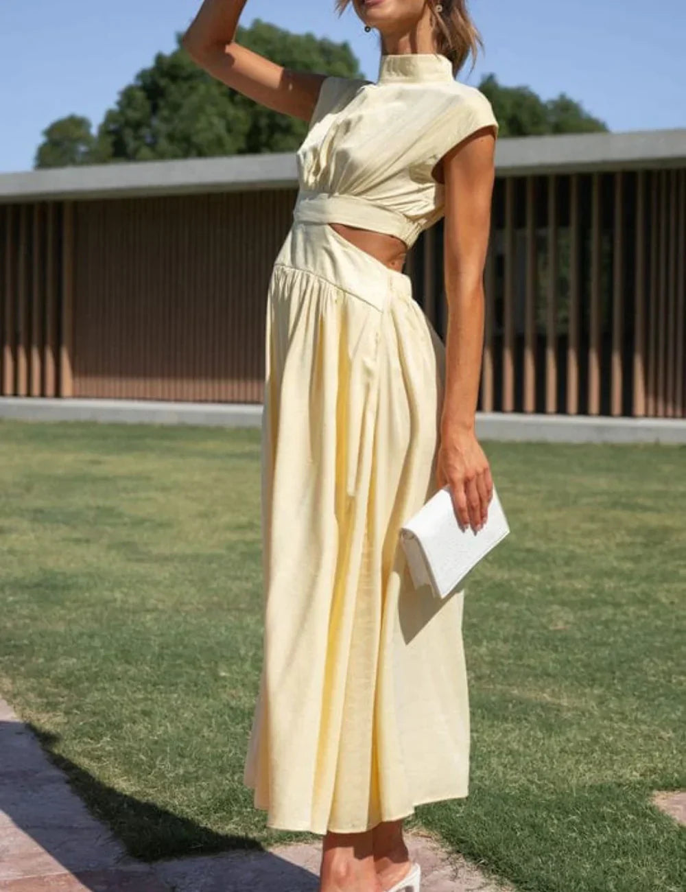 Nikki Elegante jurk met zakken