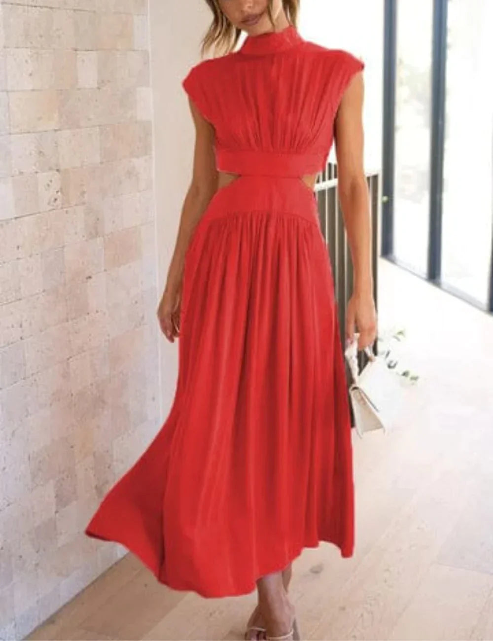 Nikki Elegante jurk met zakken