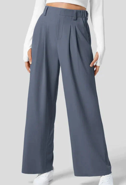 Rechte broek met hoge taille voor dames
