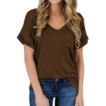 Dames T-shirt met V-hals