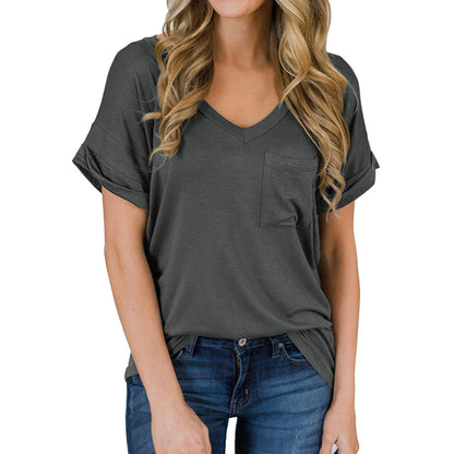 Dames T-shirt met V-hals