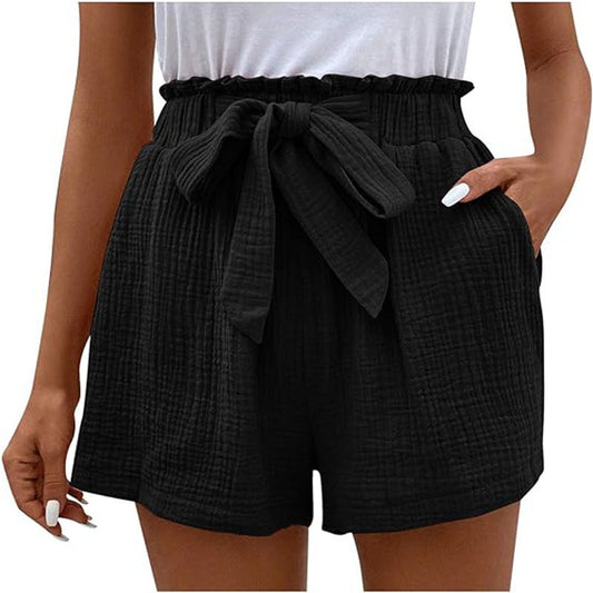 Dames shorts met hoge taille