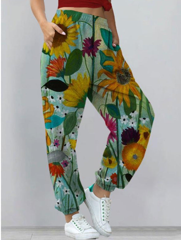 Bedrukte broek chique en elegant