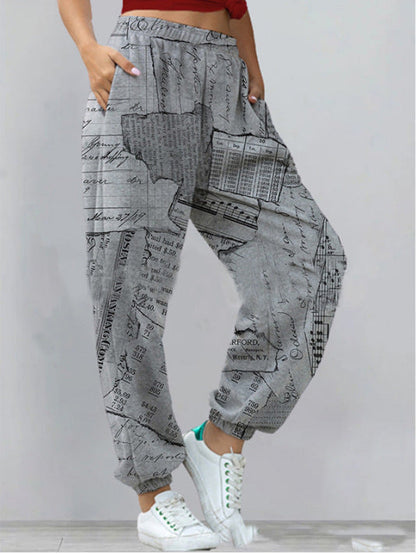 Bedrukte broek chique en elegant