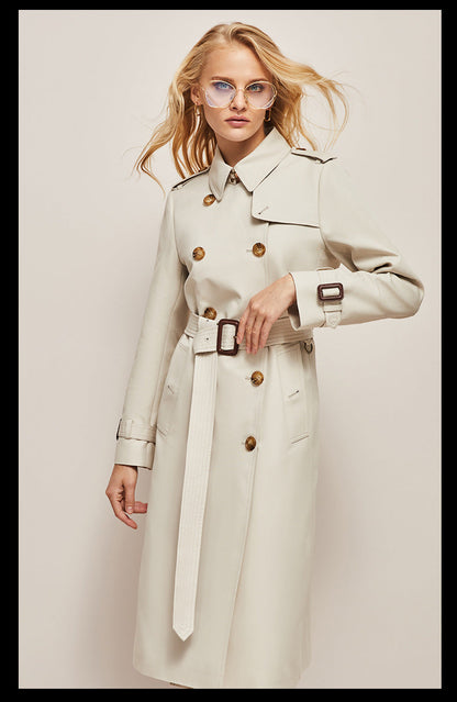 Casual trenchcoat voor dames met riem