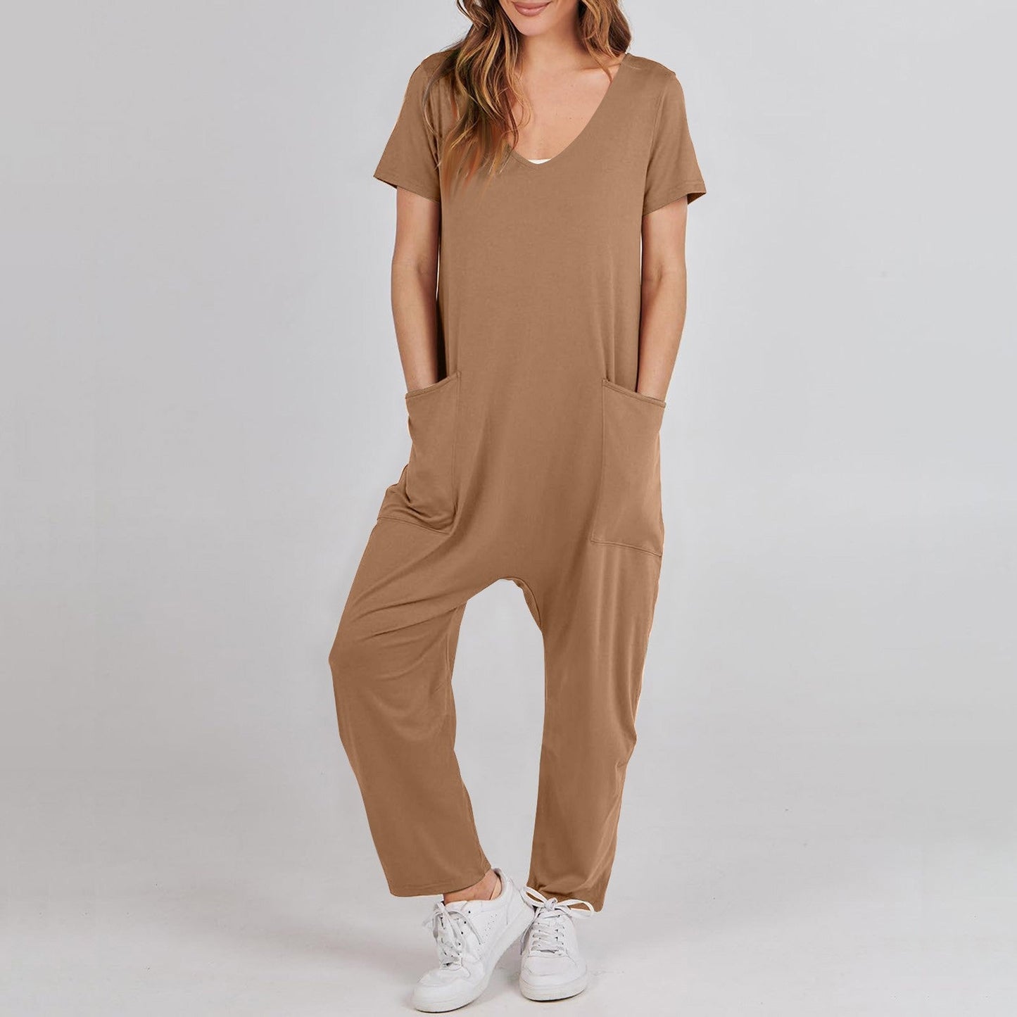 Audrea Casual Jumpsuit met V-hals