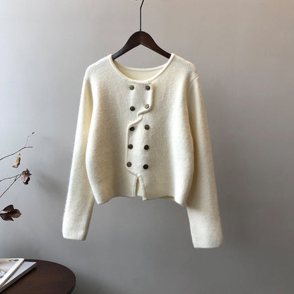 Vanessia - Elegante Sweater met Knopen voor Vrouwen