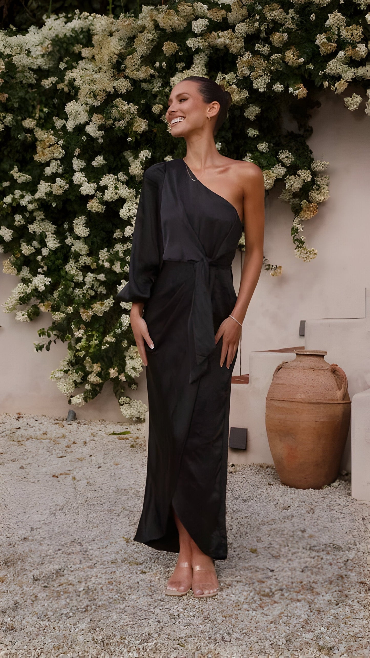 Elarin | Satijnen maxijurk