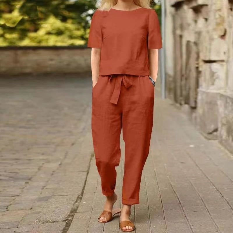Elegante, kleurrijke 2-delige zomerset