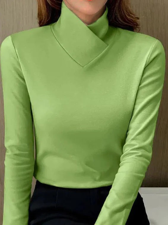 Carmen™ Elegante top met opstaande kraag