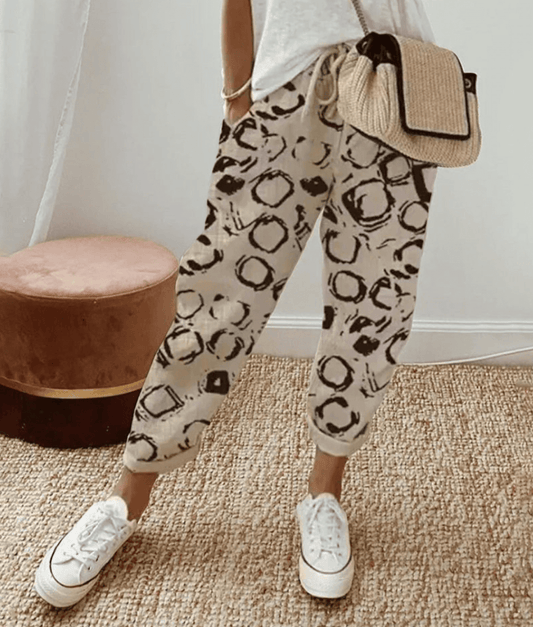 Elegante katoenen linnen broek