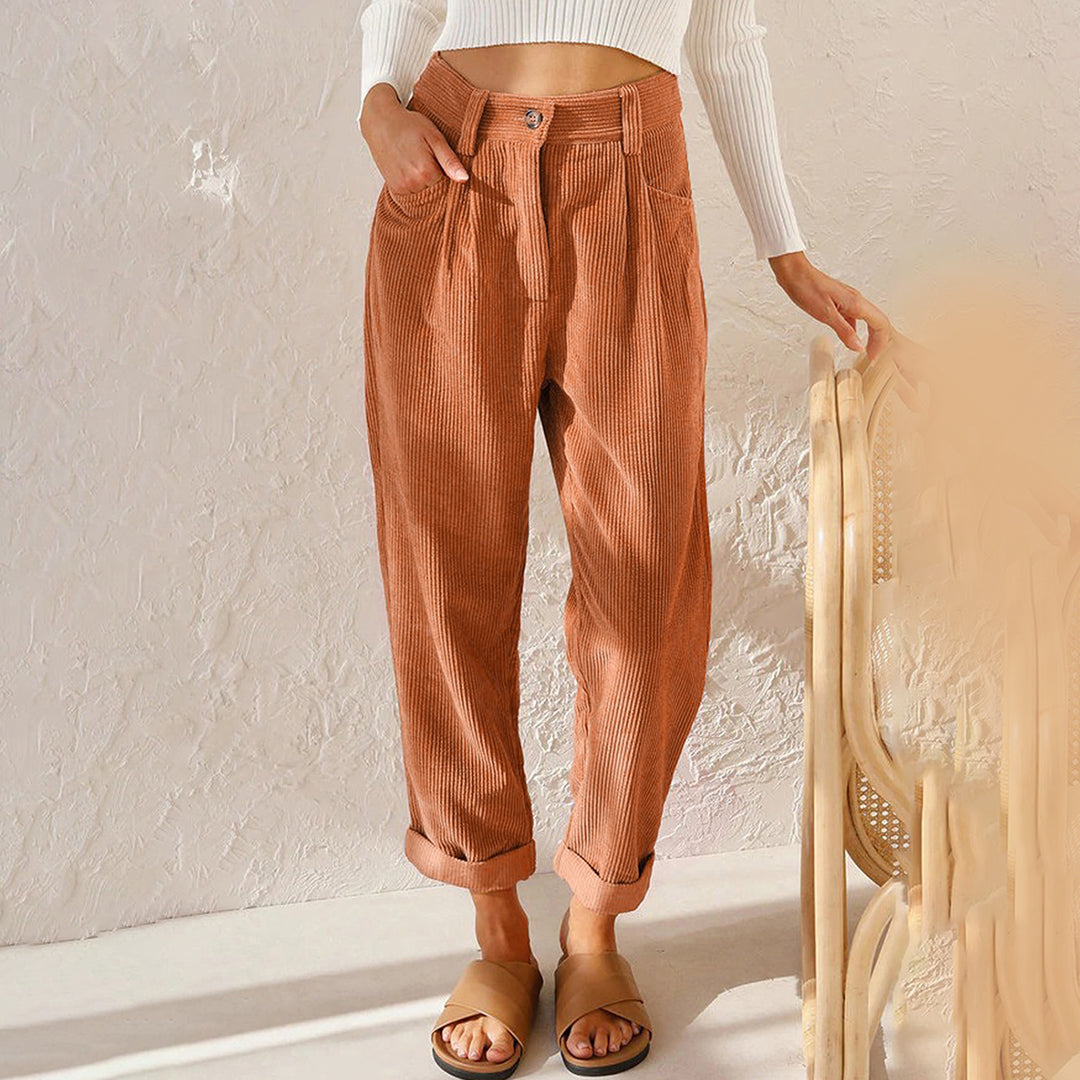 Broek met hoge taille voor dames