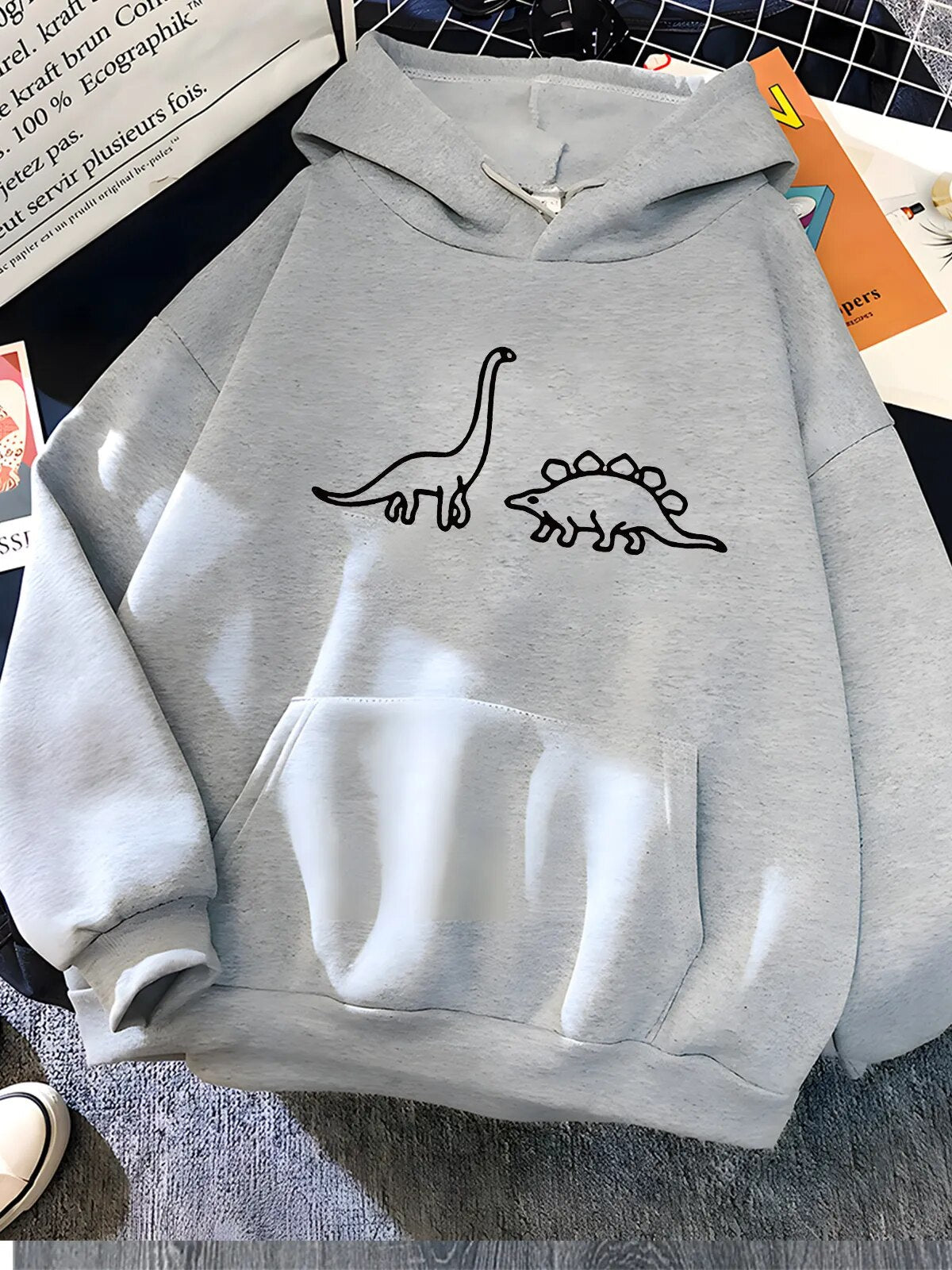 Sharon | Hoodie met dinosaurusprint Penelope