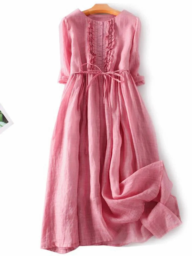 Pippa Comfortabele jurk met volants