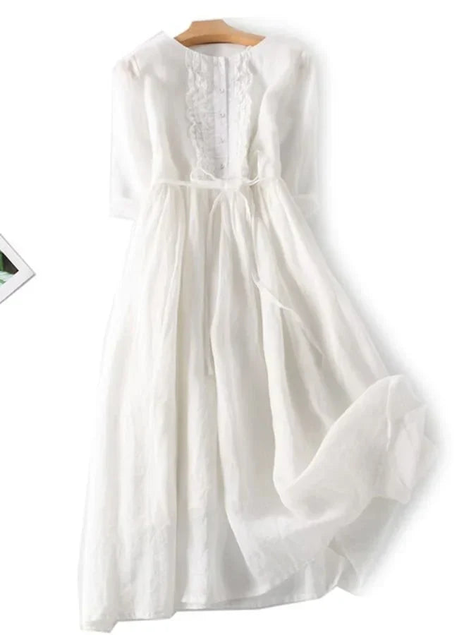 Pippa Comfortabele jurk met volants