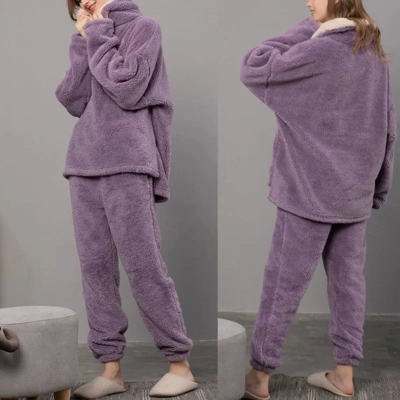 Sharon | Dames fleece pyjamaset, Ervaar pure gezelligheid!