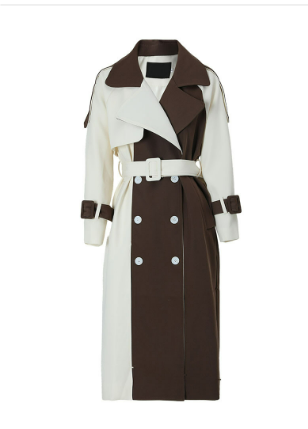 Donika Mantel | Women's Two-Tone Trench Coat