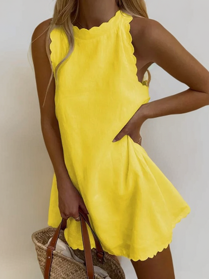 Quenery Jurk met geborduurde franjes