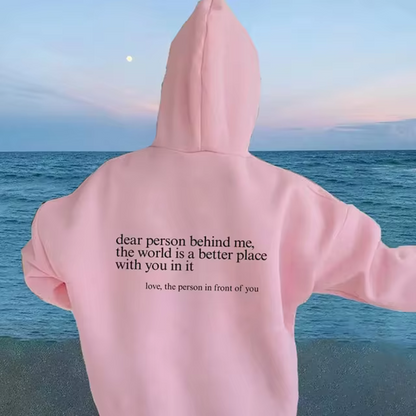 Radmila - Comfortabele hoodie met slogan