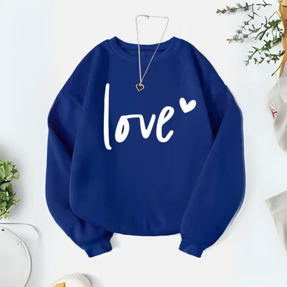 Renate - Sweatshirt met Chique Letterprint