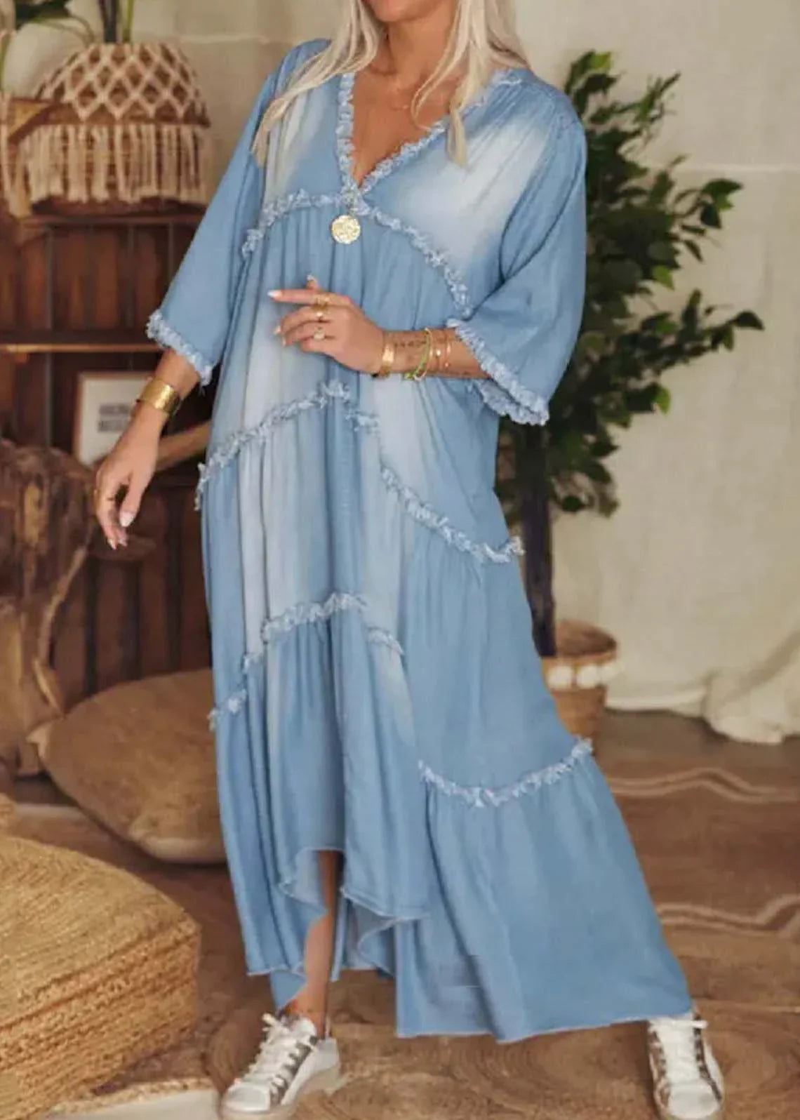Rohan - Denim Maxi-Jurk
