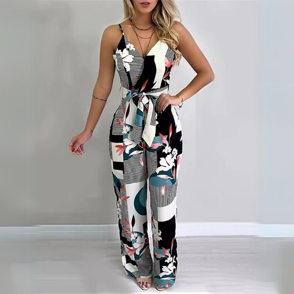 Rosalie - Bloemige lange jumpsuit