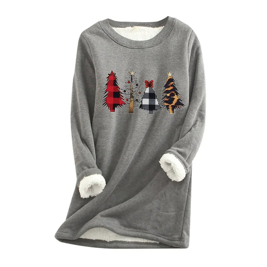 Sharon | Fleece Sweatshirt Voor Kerstmis