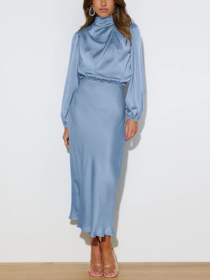 Audra Elegante jurk met lange mouwen