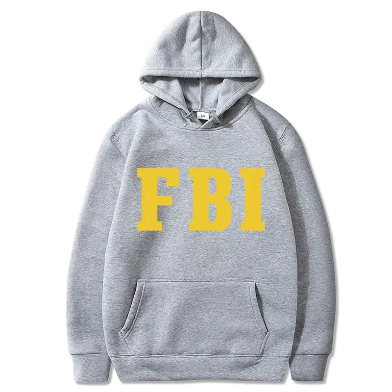 Paulo - Warme uniseks hoodies met FBI opdruk