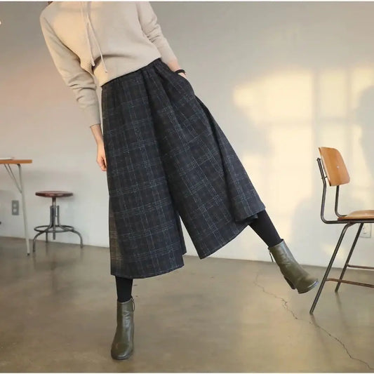Olivia | Culotte Broek | Tijdloze Elegantie | Geweven Mix