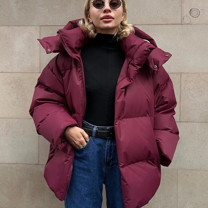 Aura - Elegante Puffy Jacket voor Vrouwen