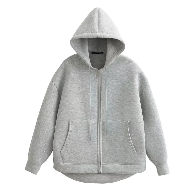 Sharon | Casual oversized hoodie met dubbele zakken - ideaal voor herfst/winter